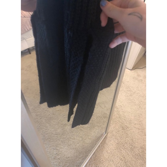 Forever 21 Black Ribbed Knit Sweater Tunic - Picture 3 of 4